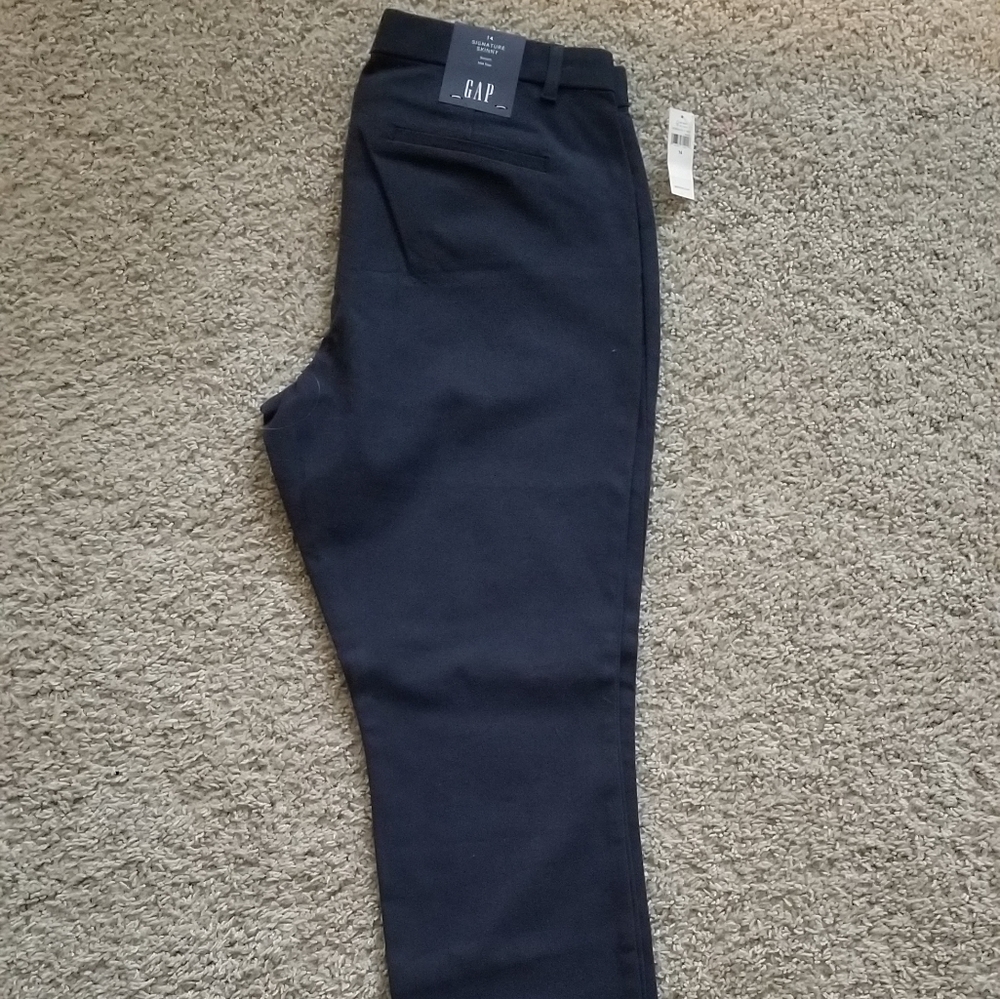 Navy Blue Gap Signature Skinny Pants